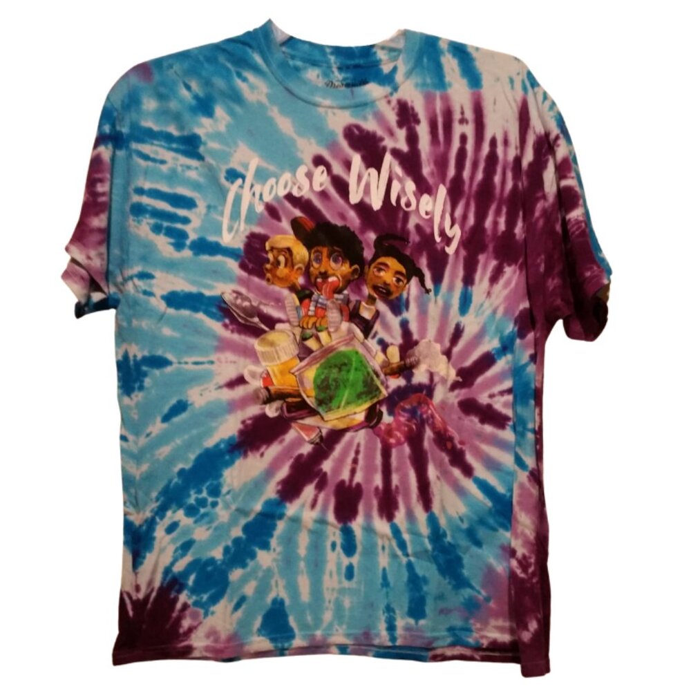 NEW- Official J.Cole K.O.D Official Tour Choose Wisely Tie Dye Shirt